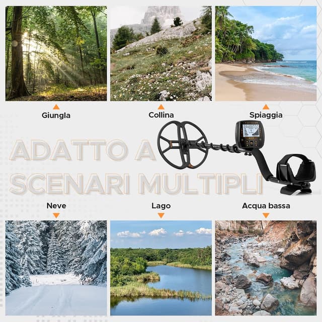 Thumbnail 6 de Hazlewolke 33CM Metal Detector professionale 🧲