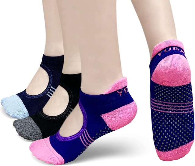 Imagen de PUTUO Chaussettes de Yoga Antidérapantes 37-42 en OfertitasTOP