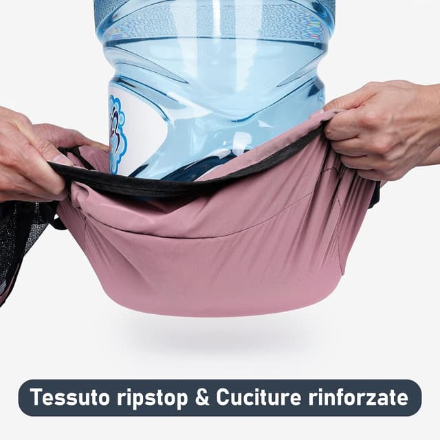 Detalle de ECOHUB Organizer Valigie 7 Pezzi Set Packing Cubes in PET ecologico (rosa)