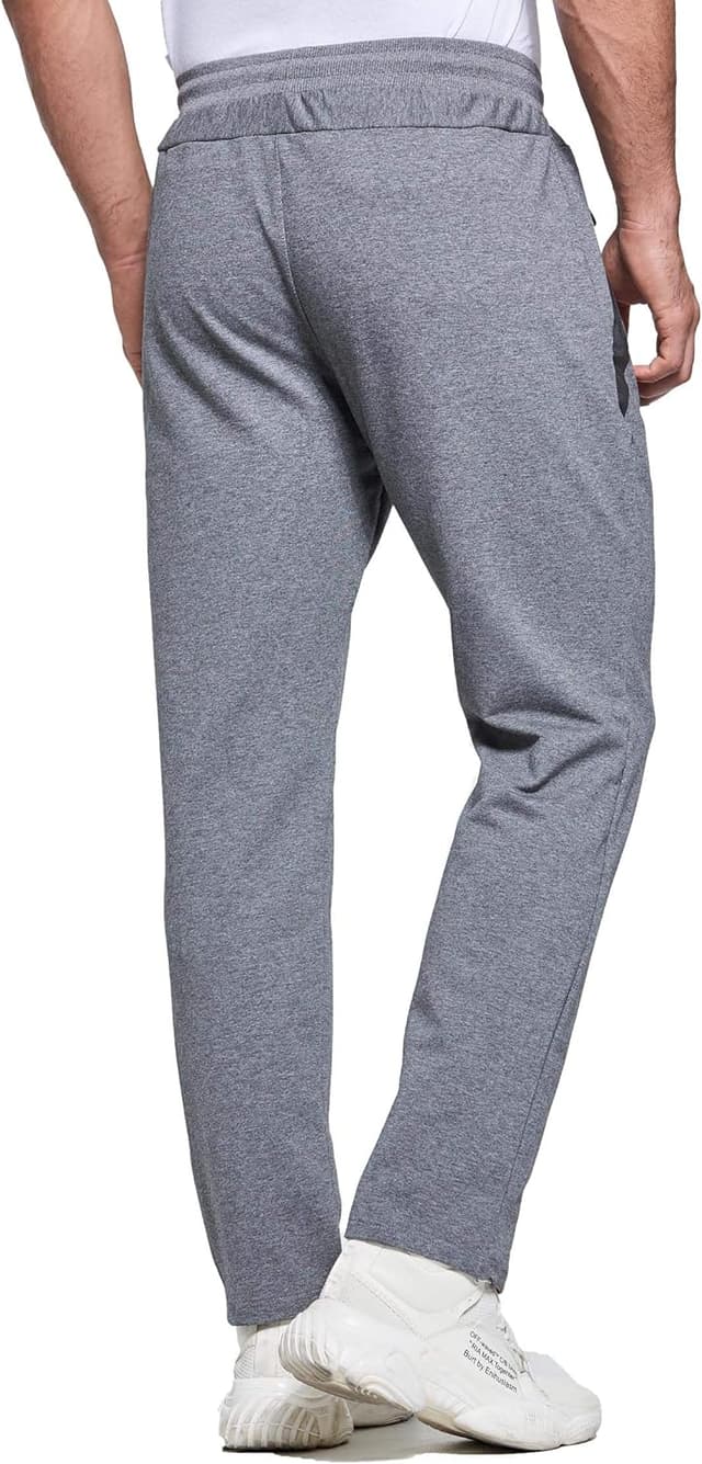 Detalle de Tansozer Men’s Slim Fit Joggers with Zip Pockets and Adjustable Drawstring