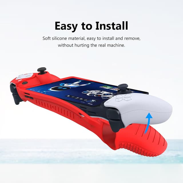 Detalle 2 de PlayStation Portal Hülle mit TPU Case Rot