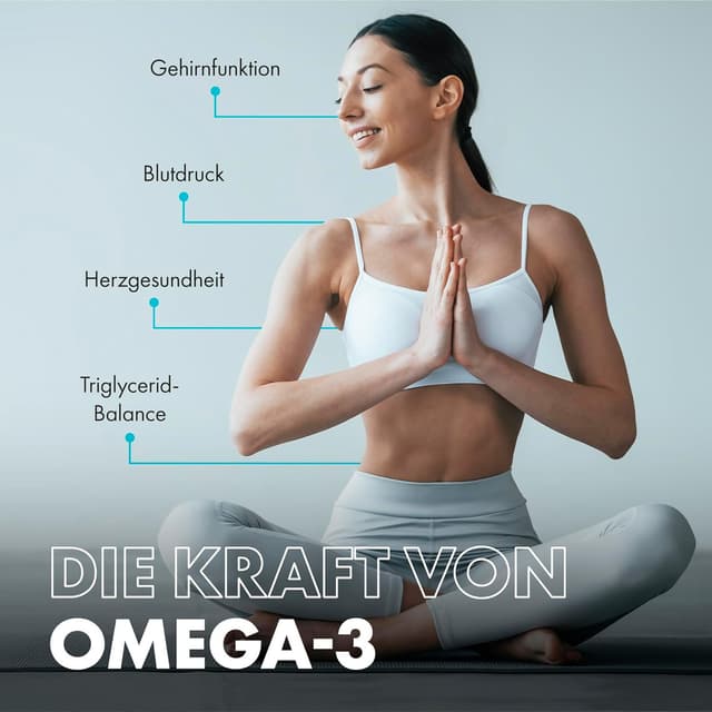 Detalle 2 de Incite Nutrition Omega 3 Fischöl-Kapseln 2000 mg (EPA & DHA) – 360 Softgel-Kapseln