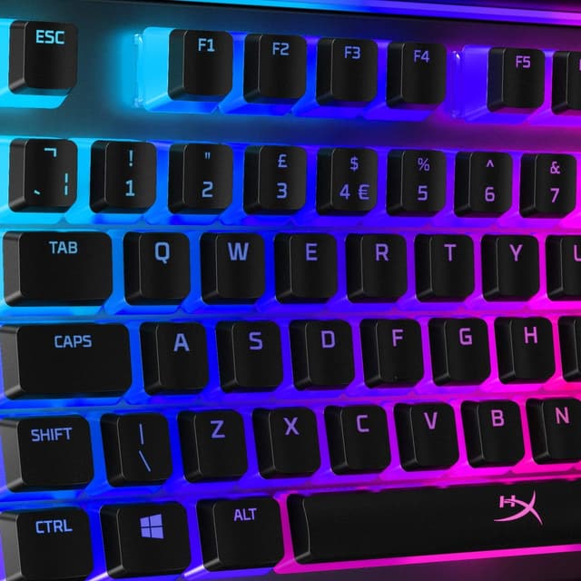 Detalle de HyperX Pudding Keycaps UK layout set