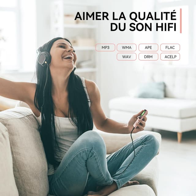 Thumbnail 6 de AGPTEK Lecteur MP3 32 Go Bluetooth 5.3 Rose