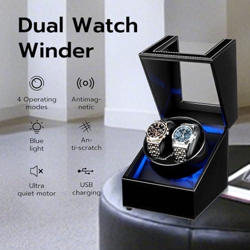 Detalle 2 de Mcbazel Caja Giratoria para 2 Relojes