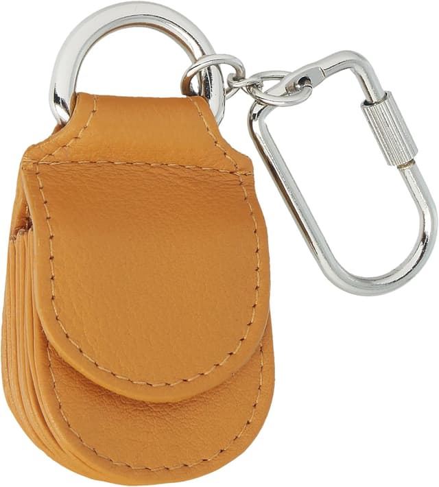 Detalle 2 de MANAGE Schlüsselanhänger aus Leder mit Mini-Geldbörse, Schlüsselring und Karabiner – Unisex Keychain für Autoschlüssel