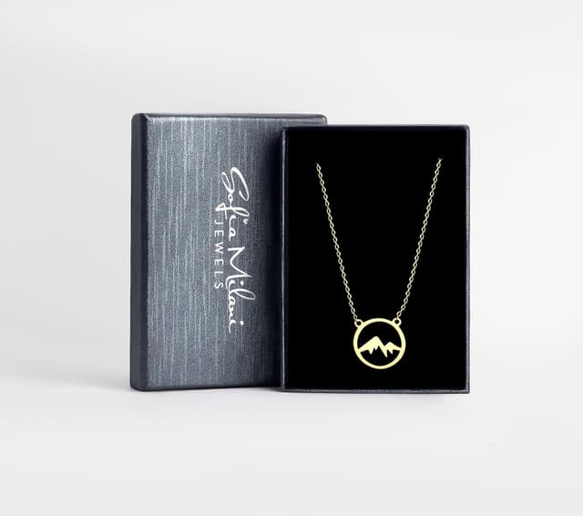 Detalle de Sofia Milani Damen-Halskette aus 925 Silber mit Berg-Anhänger