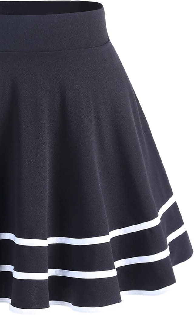 Thumbnail 4 de DRESSTELLS Rock Damen Kurz Skater Rock A Linie