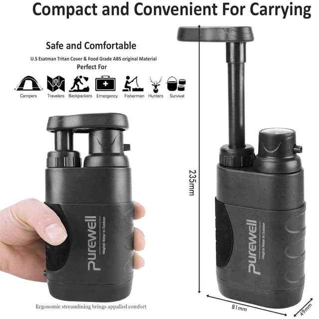 Detalle 1 de Filtre à eau Purewell 0,01 micron