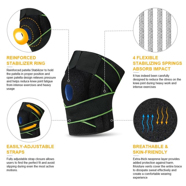 Detalle de ACWOO Genouillère de Sport avec soutien rotulien