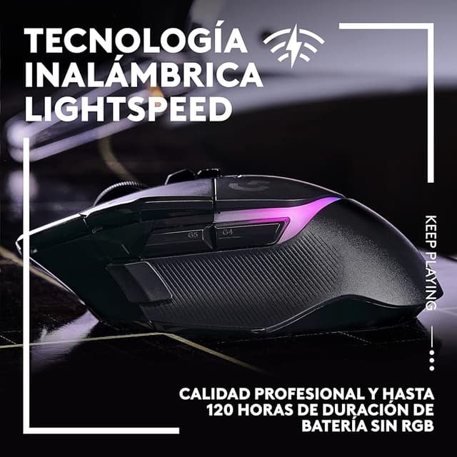 Detalle 1 de Logitech G G502 X PLUS LIGHTSPEED Ratón Gaming inalámbrico
