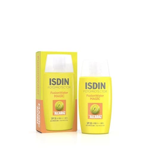 Detalle de ISDIN Fotoprotección Fusion Water MAGIC by Alcaraz, protector solar facial ultraligero con efecto refrescante (50 ml)