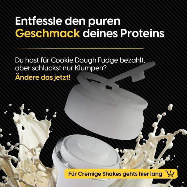 Detalle de STARKFELD STARKSHAKE® V4 – elektrischer Protein-Shaker mit USB‑C, 8.000 UPM und 120+ Shakes (inkl. STARKPOD) in Weiss