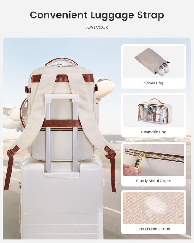 Thumbnail 3 de LOVEVOOK Handgepäck Rucksack 40L