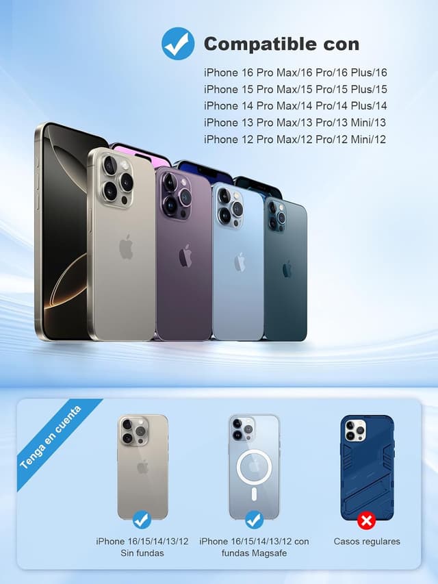 Thumbnail 6 de Rolgno Cargador Inalámbrico Coche magnético 7.5W