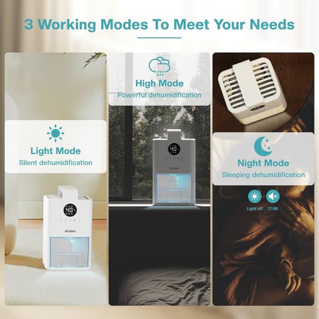 Detalle de Airelax Luftentfeuchter 1000 ml fürs Zuhause