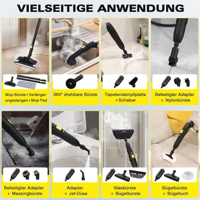 Detalle 1 de TVD Dampfreiniger 1300 g Wassertank