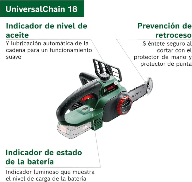 Thumbnail 2 de Bosch UniversalChain 18 Sierra de Cadena con Batería