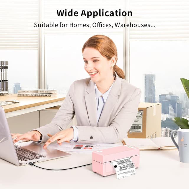 Detalle de JADENS 4x6 Bluetooth thermal label printer