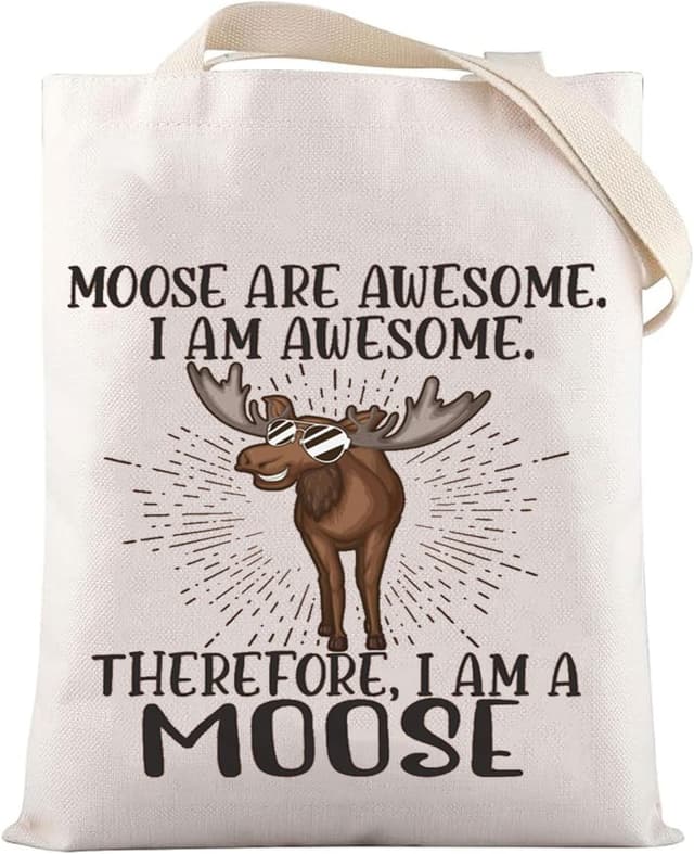 Thumbnail 6 de LEVLO Moose Cosmetic Makeup Bag (Zipper Pouch) in Cotton Canvas Lona