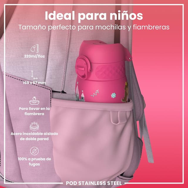 Thumbnail 1 de ION8 Botella Térmica Acero Inox. Niños 320ml 🧒 Fugas y Segura