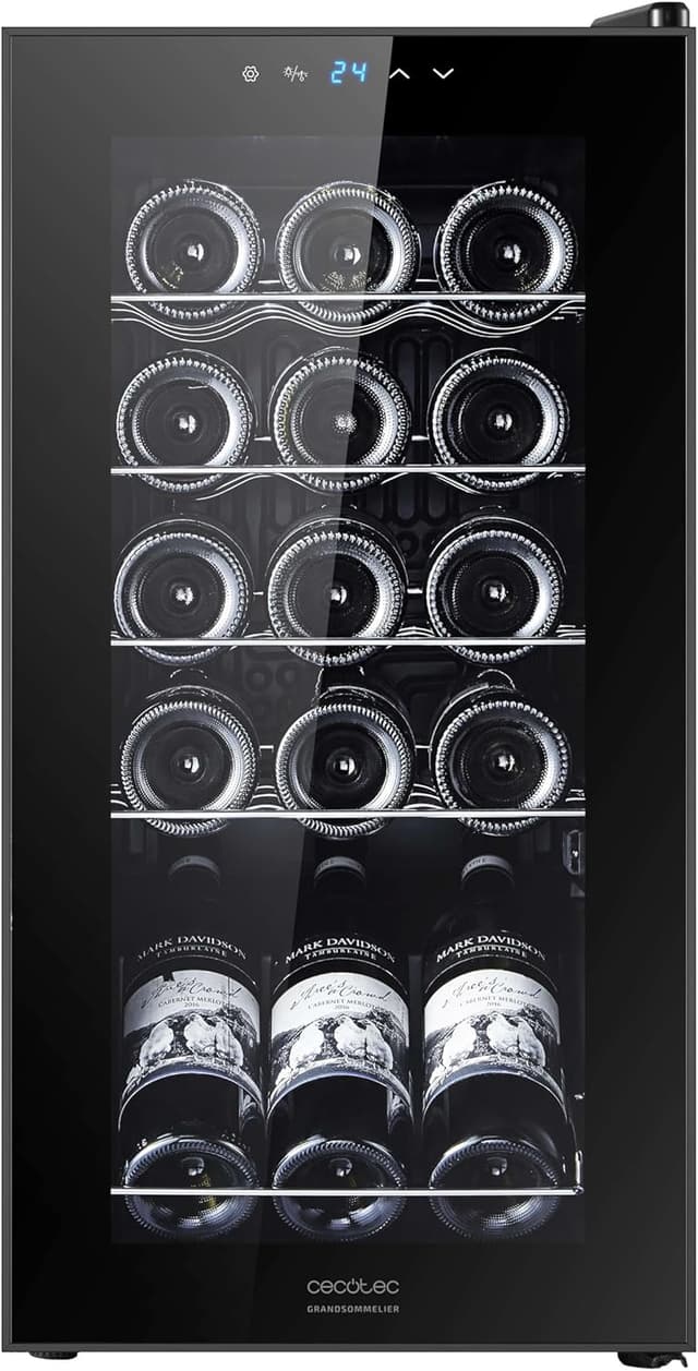 Detalle 2 de Cecotec Bolero Grandsommelier 1550🍷 - Vinoteca, 15 botellas, Táctil