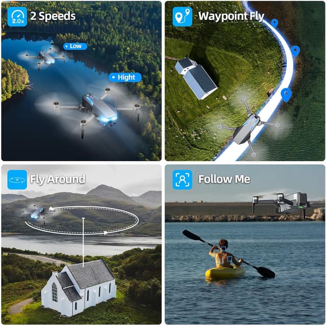 Thumbnail 4 de GPS Drone 2K Camera Foldable Quadcopter 🚁