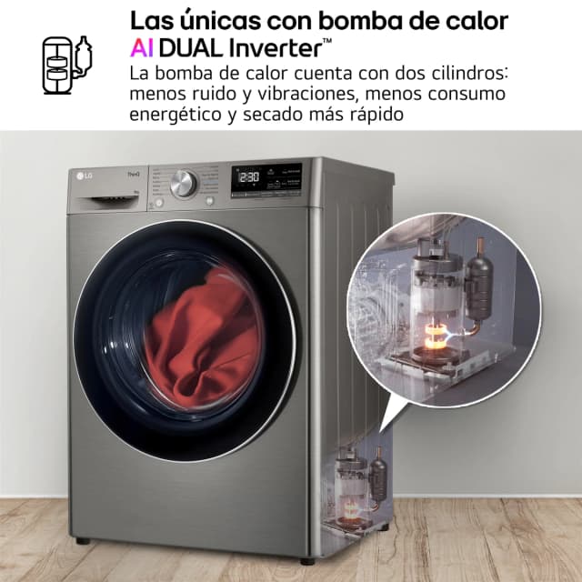 Detalle 2 de LG RH90V9PV2N secadora 9 kg