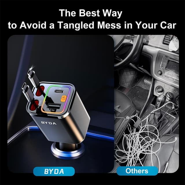 Thumbnail 2 de Chargeur de Voiture rétractable 69 W