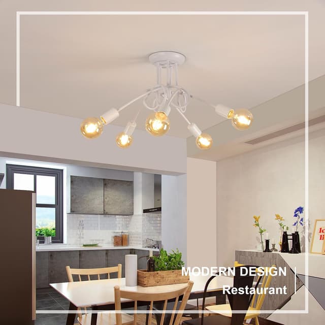 Thumbnail 2 de Toolight Lámpara de Techo Vintage Blanco 5-Luz