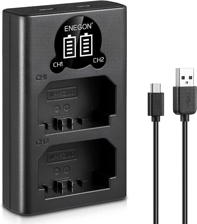 Thumbnail 1 de ENEGON NP-FZ100 Doppelakku-Ladegerät 20W