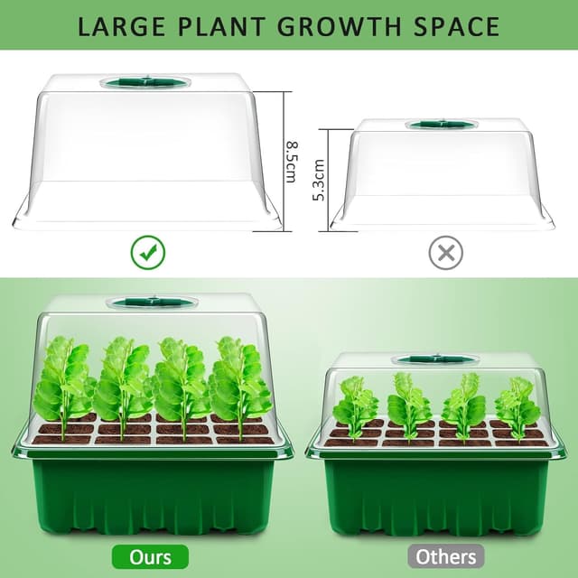 Thumbnail 1 de YAUNGEL Seed Trays 120-cell 10 pack for seedlings 🌱