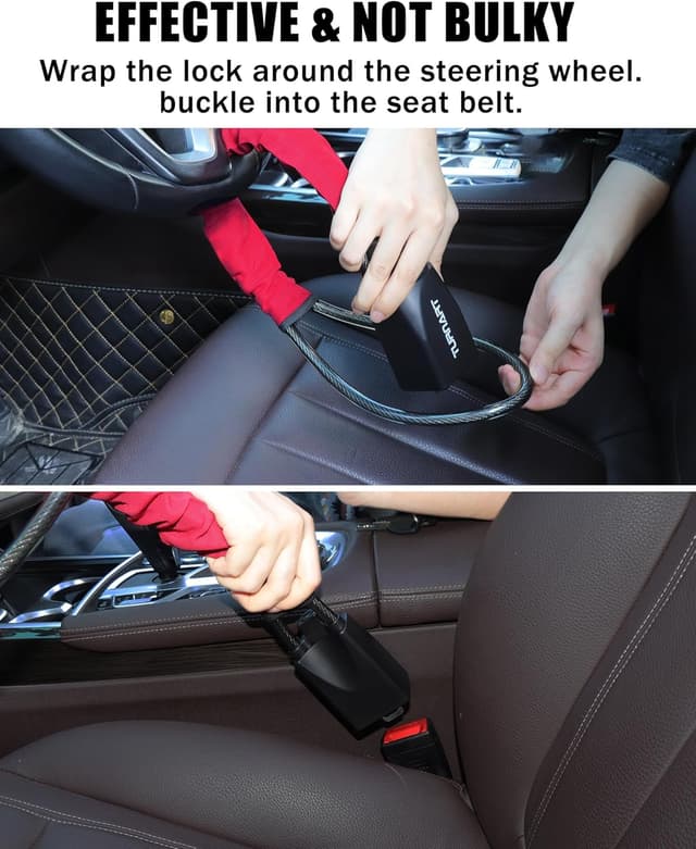 Detalle de Universal Steering Wheel Seat Belt Lock