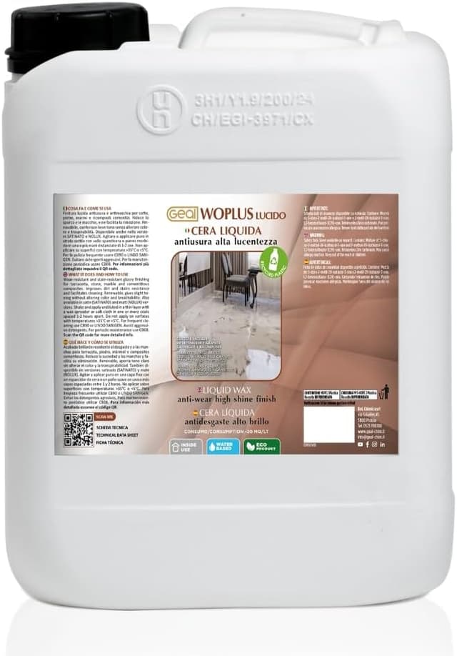 Detalle de GEAL WOPLUS SATINATO 5 litri cera satinata