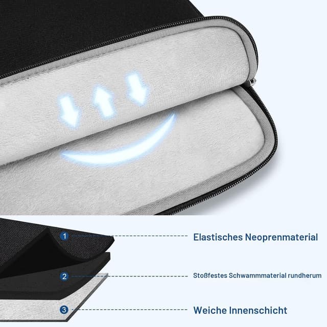 Thumbnail 3 de MOSISO Laptop Hülle 13 Zoll MacBook Air