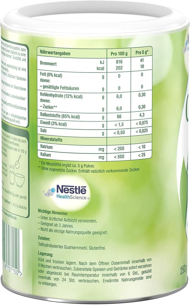 Detalle 2 de OptiFibre Ballaststoffe Pulver 250 g