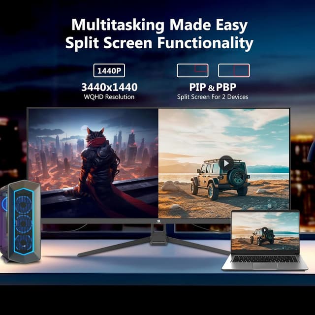 Thumbnail 5 de Z-Edge 34 Zoll Ultrawide Monitor UWQHD Gaming 165Hz â đ§ (Wait)