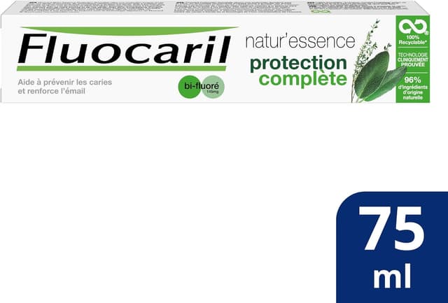 Detalle de Fluocaril B-Fluore Natur Essence Cura Totale 75 ml