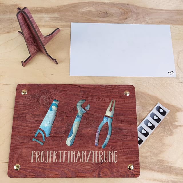 Thumbnail 5 de Werkzeug XL Geldgeschenk aus Holz 20x15 cm