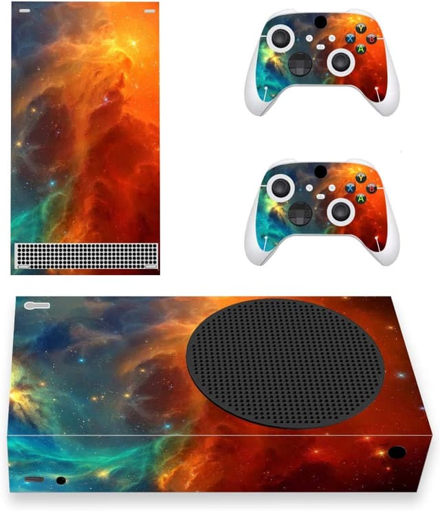 Detalle de playvital Orange Star Universe vinyl skin for Xbox Series S