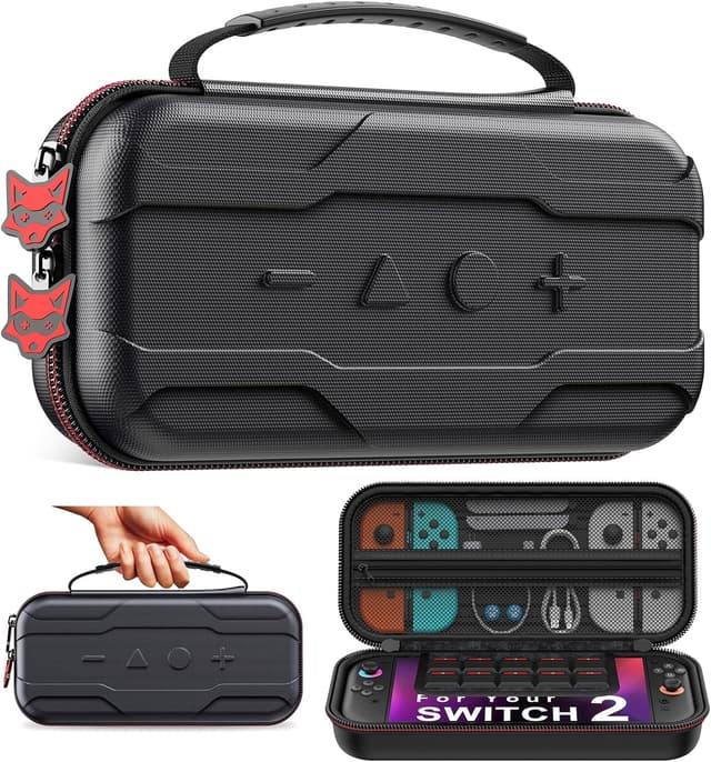 Detalle de HASACOOL Carry Case for Nintendo Switch 2, 20-card storage