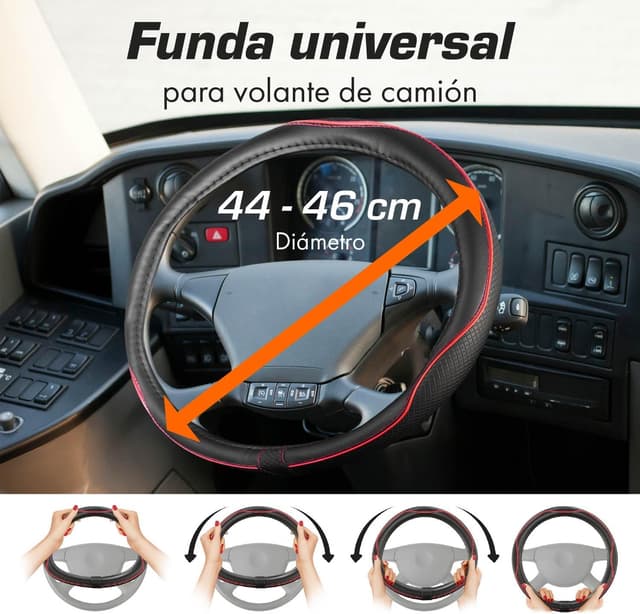 Thumbnail 2 de Upgrade4cars Funda Volante Camión 44-46 cm 🚚