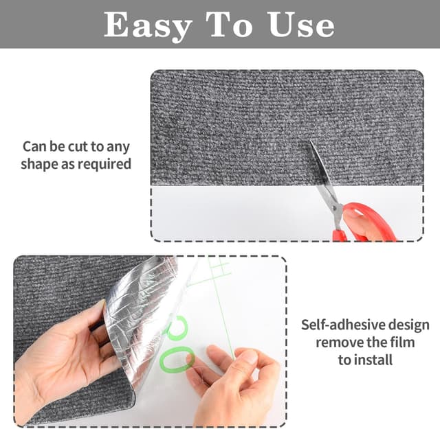 Thumbnail 2 de Alfombra rascador para gatos 200x40 cm gris claro