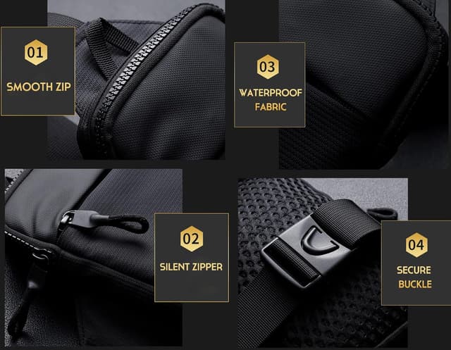 Thumbnail 4 de Simptech Mini Crossbody Sling Bag Dual Pocket for Travel