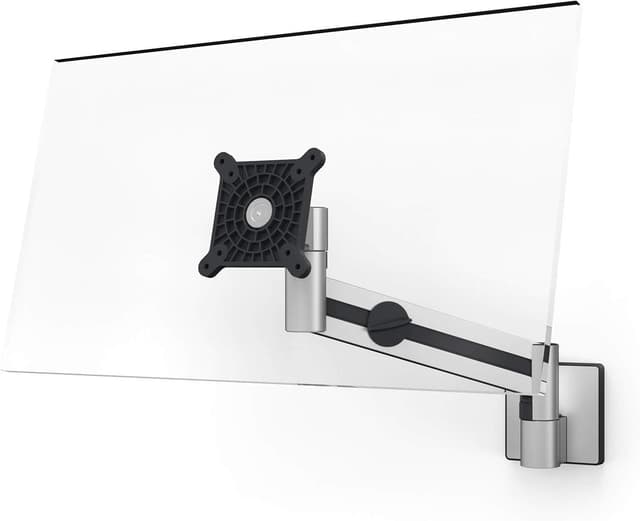 Detalle de Durable Monitor-Wandhalterung mit flexiblen Schwenkarm 360° für VESA 21–27 Zoll, silber (509023)