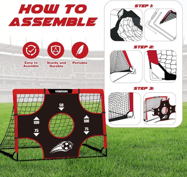 Detalle 2 de Kids football goal 3 in 1, 120 cm