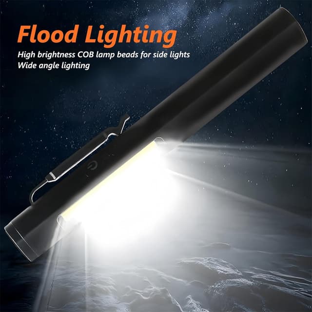 Thumbnail 6 de flintronic Torcia LED con clip COB, IPX4