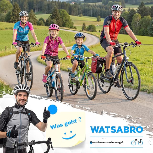 Thumbnail 6 de WATSABRO Fahrrad Abschleppseil für Kinder (2,5 m) – reißfestes Nylon, 100 kg Traglast