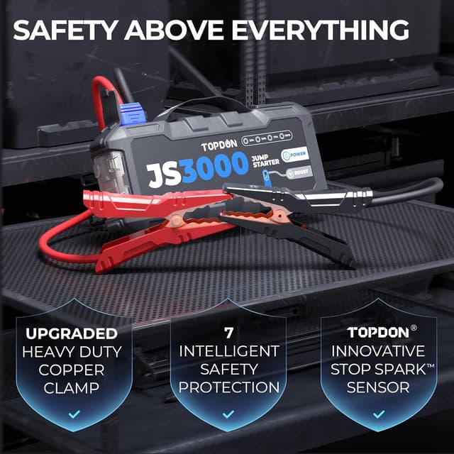 Thumbnail 6 de TOPDON JS3000 Auto-Starthilfe 24000mAh đź”§