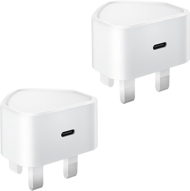Detalle de Saqykan 25W USB C Plug UK 2-Pack